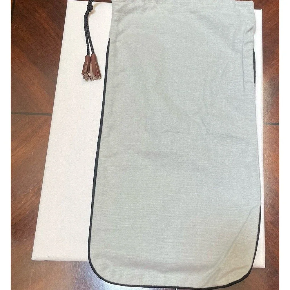 Authentic Berluti Paris Luxury Replacement Dust Bag Gray Drawstring Tassel